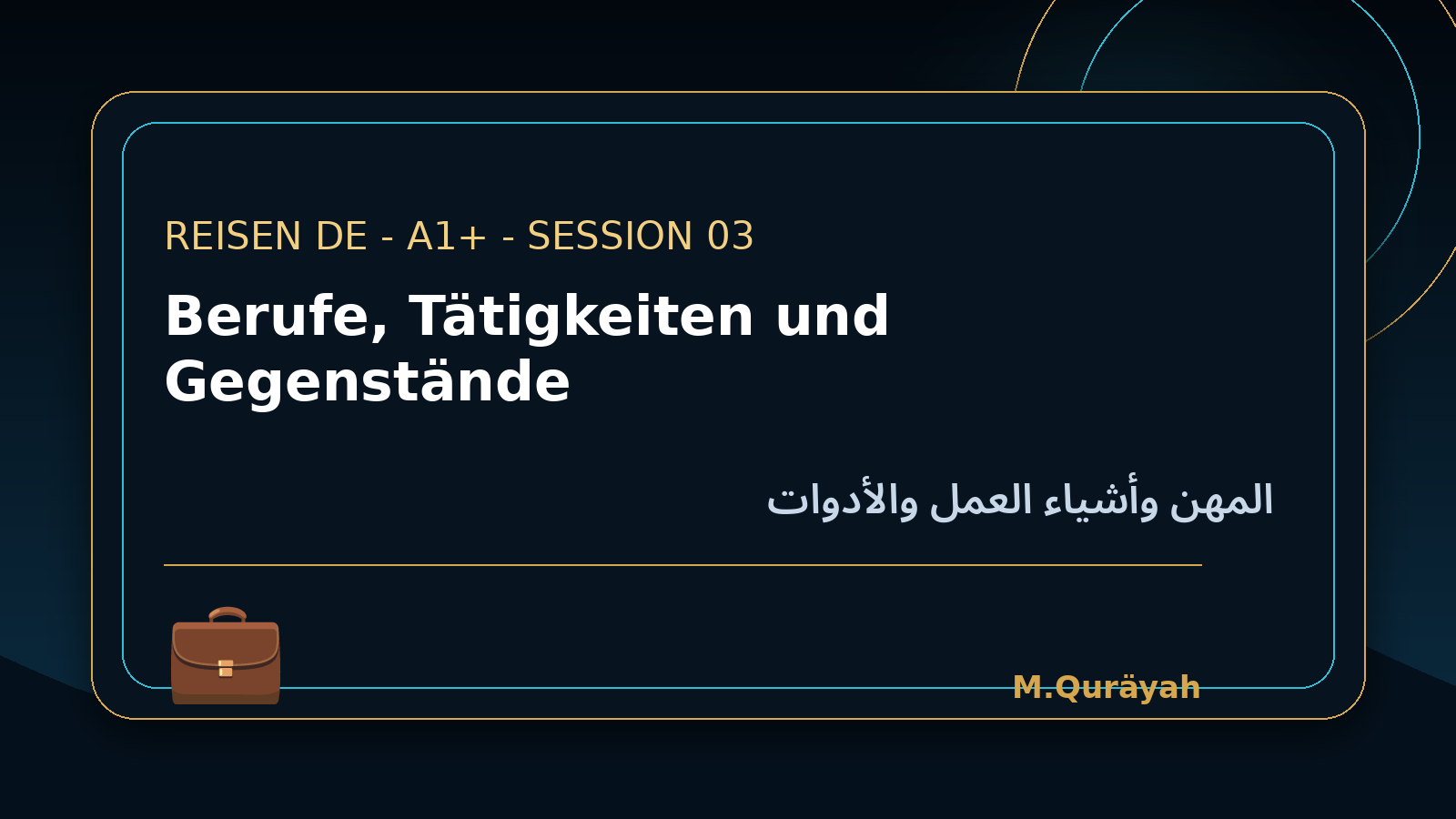 Berufe, Tätigkeiten und Gegenstände